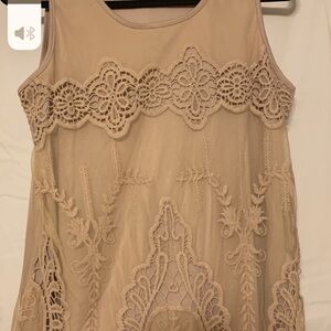 Elegant Lace Sleeveless Dress